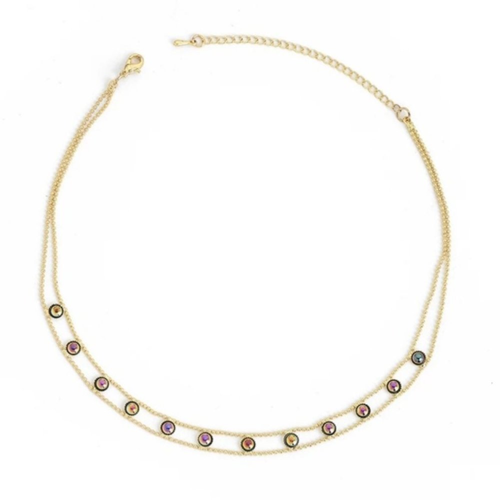 14k Choker Titanium Hematite - Picture 5 of 7